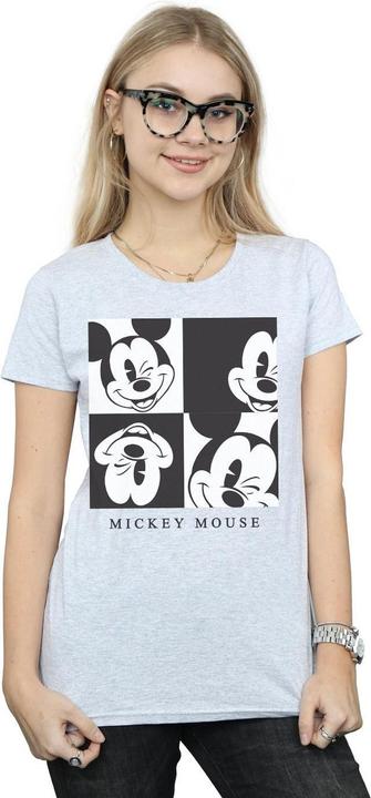 Actual product image Disney Womens/Ladies Mickey Mouse Wink Cotton T-Shirt (M)
