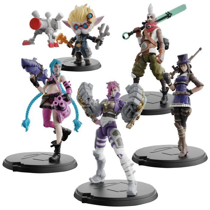 Image du produit Spin Master Figurines League of Legends (Vi, Caitlyn, Ekko, Heimerdinger et l'exclusif Jinx)