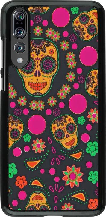 Actual product image PhoneLook Cover Halloween 22 colourful mexican skulls (Huawei P20 Pro)