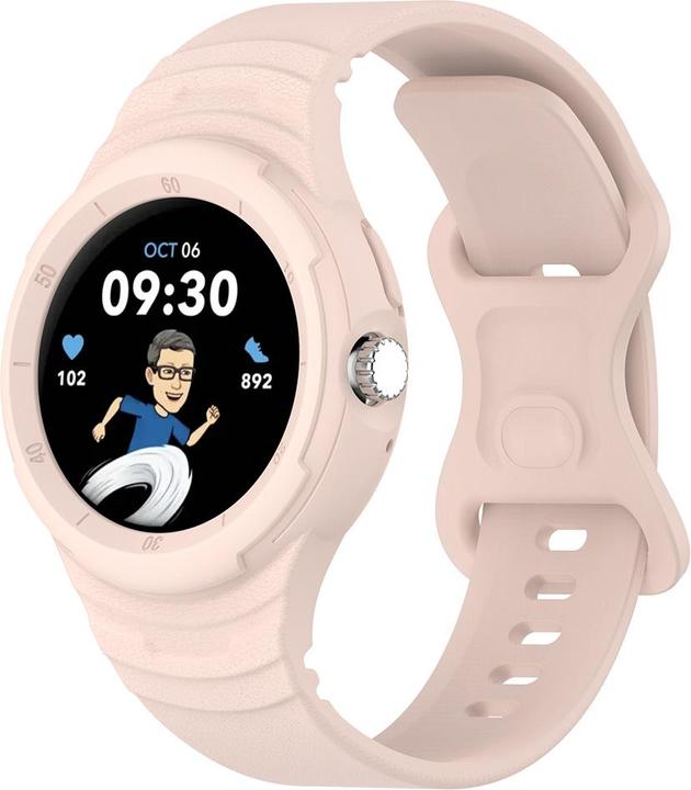 Techsuit - Watchband (W066) - Google Pixel Watch / Watch 2 / Watch 3 41mm - Pink (Silikon, Watch 2)