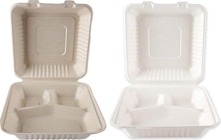 Actual product image Naturestar BIO Take-Away Box "Triple" sugar cane (250 x)