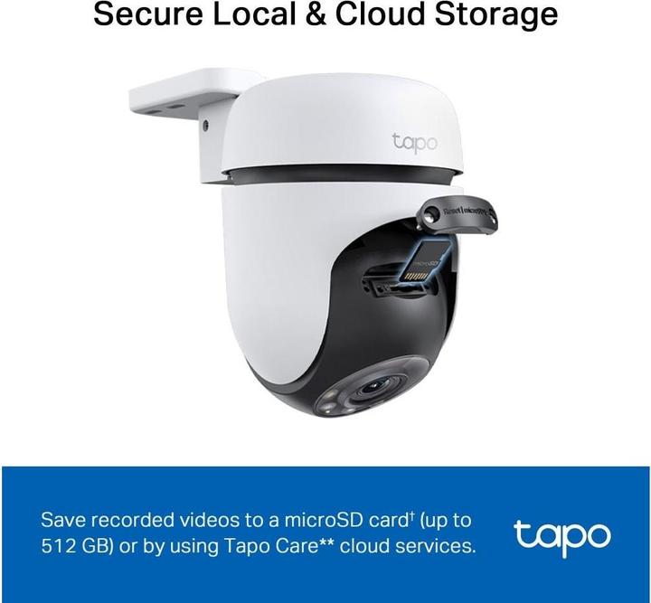 Produktbild TP-Link Tapo C510W 3MP 360° Outdoor Kamera MicroSD (2304 x 1296 Pixels)