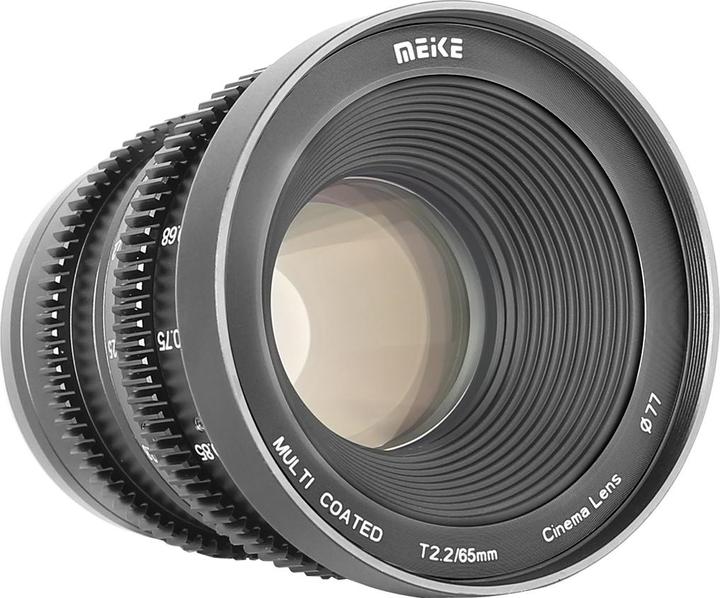 Actual product image Meike 65 mm T/2.2 SE (Sony E, APS-C / DX)