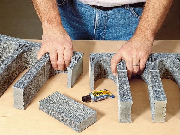Actual product image Noch 34860 Quarry stone viaduct, straight