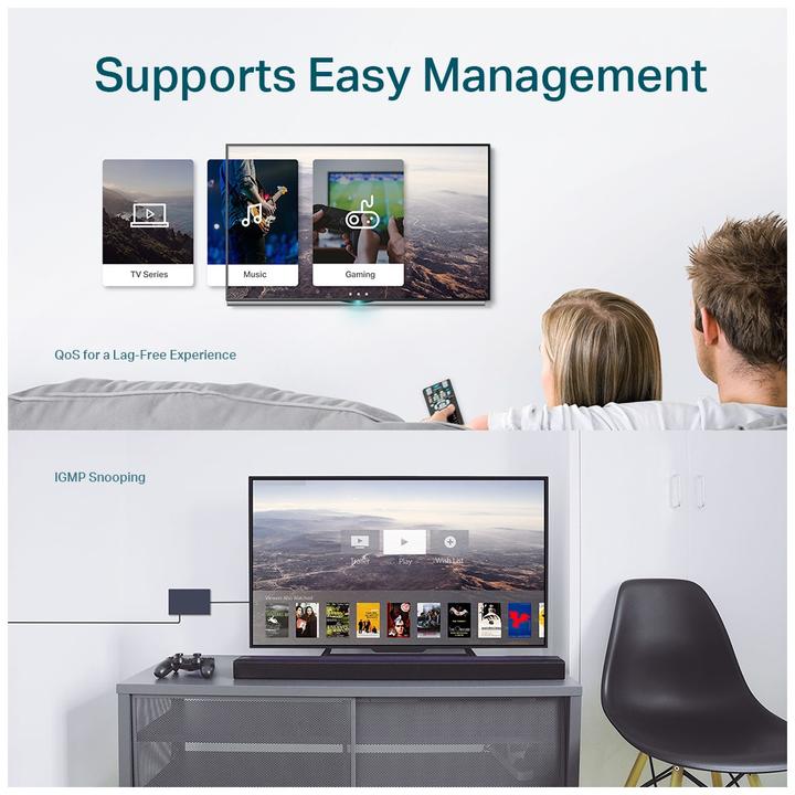 Produktbild TP-Link Tl-Sg105e (5 Ports)