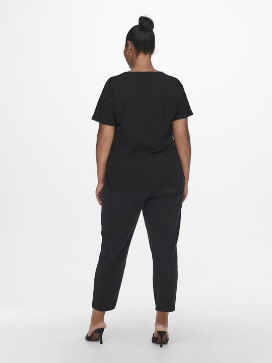 Produktbild Only Normal geschnitten Rundhals Umgeschlagene Ärmelbündchen T-Shirt T-shirt (L)