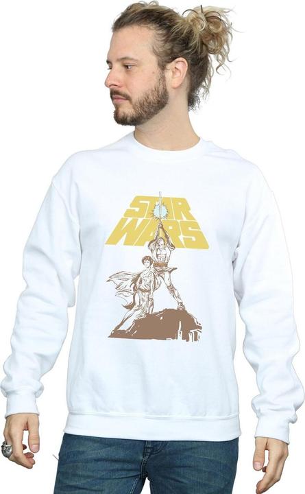 Actual product image Star Wars Mens Vintage Rebels Sweatshirt (L)