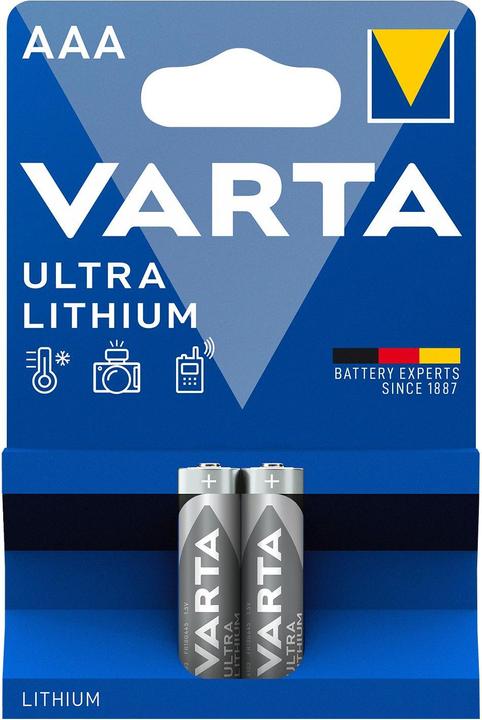 Image du produit Varta ULTRA Lithium (2 pcs, AAA, 1100 mAh)