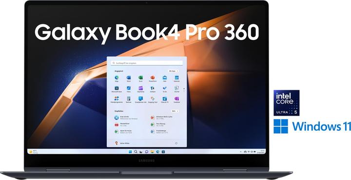 Image du produit Samsung Galaxy Book4 Pro 360 (16", Intel Core Ultra 5 125H, 16 Go, 512 Go, DE)