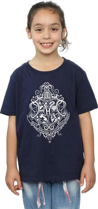 Immagine prodotto Hogwarts Draco Dormiens Crest Maglietta Ragazze (140, 146)