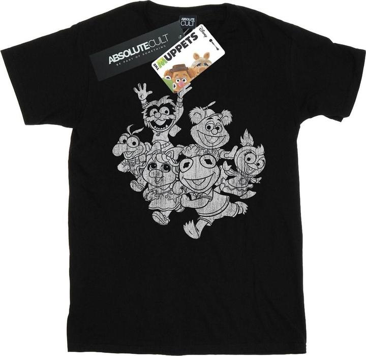 Actual product image Disney Womens/Ladies The Muppets Muppet Babies Mono Group Cotton Boyfriend T-Shirt (M)