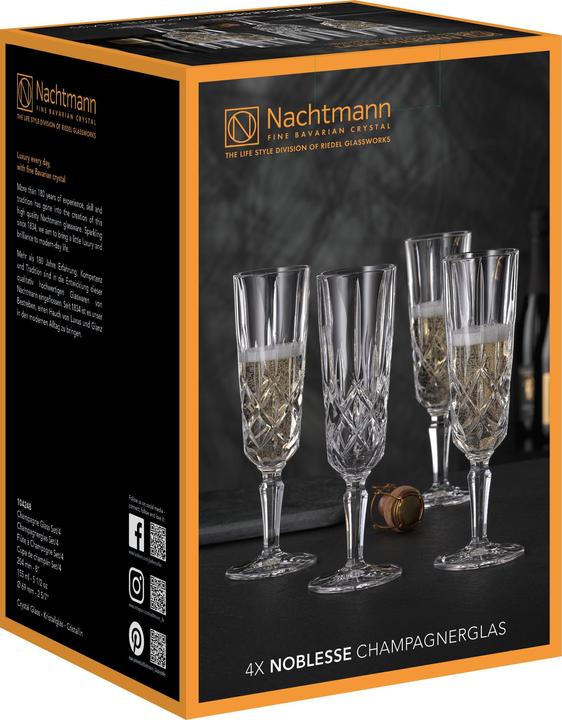 Actual product image Nachtmann Champagnerglas Noblesse (15.50 cl, 4 Glasses, Champagne glasses)