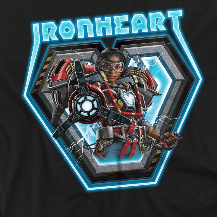 Actual product image Black Panther: Wakanda Forever Unisex Adult Ironheart Glow T-Shirt (L)