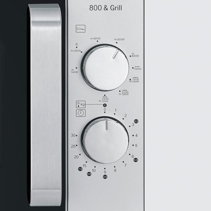 Image du produit Severin MW 7768 Micro-ondes noir/inox 800W Fonction gril, sans plateau tournant (20 l)