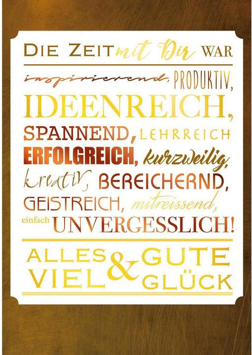 Image du produit ABC Carte Giganto Farewell (1 pcs)