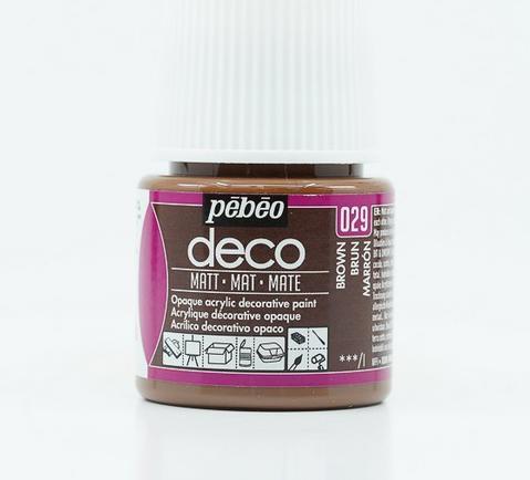 Produktbild Pebeo Deco Matte Acrylfarben (Braun, 45 ml)