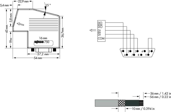 Produktbild Wago Feldbus-Stecker Aus INTERBUS