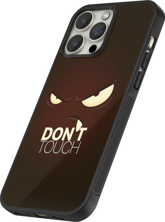 Actual product image PhoneLook Coque Silicone rigide noir Angry Dont Touch (Apple iPhone 12 Pro Max)