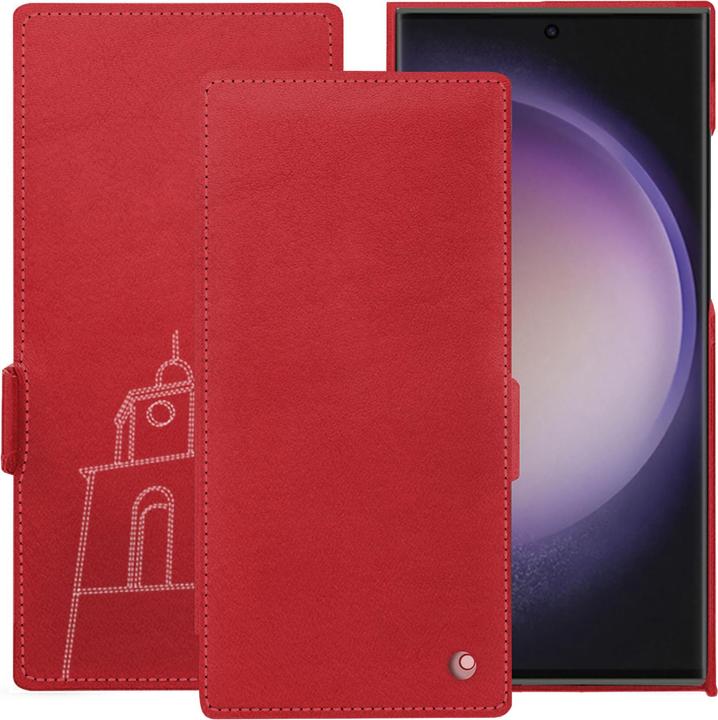 Actual product image Noreve Horizontal leather flap shell (Samsung Galaxy S23 Ultra, Samsung Galaxy S24 Ultra)