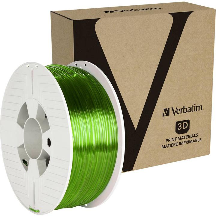 Actual product image Verbatim Transparent green - 1 kg - PTEG Filament (3D) (PETG, 2.85 mm, 1000 g, Green)