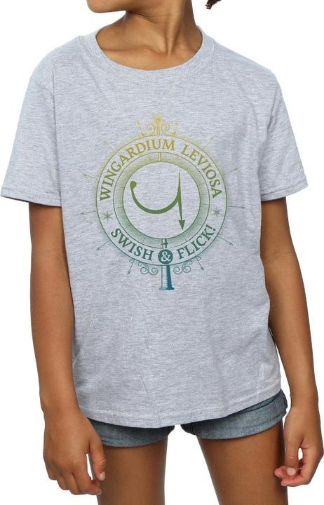 Actual product image Girls Wingardium Leviosa Cotton T-Shirt (116)