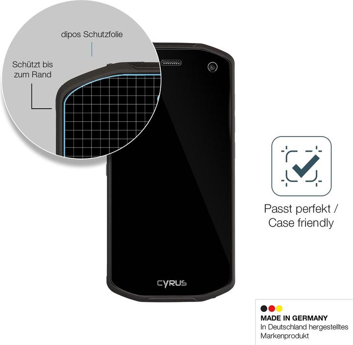 Actual product image Dipos Anti-Shock Screen Protector Clear (1 Piece, Cyrus CS 28 Hipster)