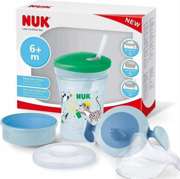 Produktbild NUK Trinklernset mit unterschiedlichen Trinkaufsätzen
