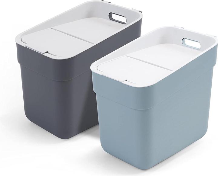 Actual product image Curver Ready to Collect 254718 Waste separation system plastic White, dark grey, G (40 l)
