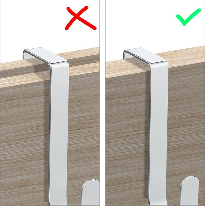 Image du produit Relaxdays Patère de porte, lot de 5