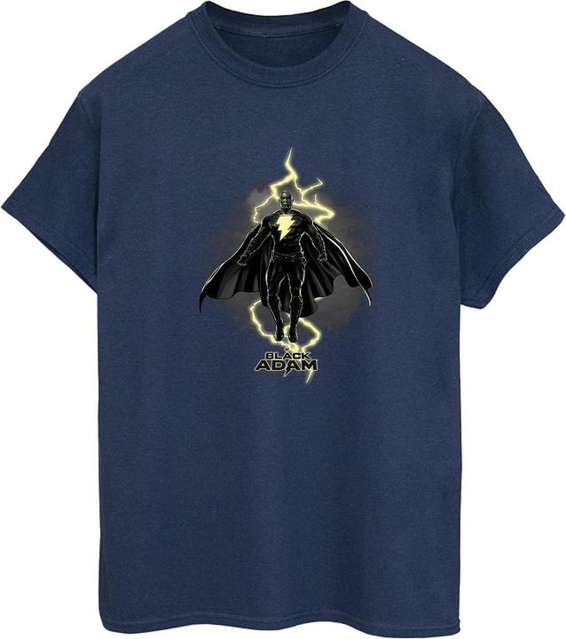 Schwarz Adam Hovering Bolt Baumwolle Boyfriend TShirt