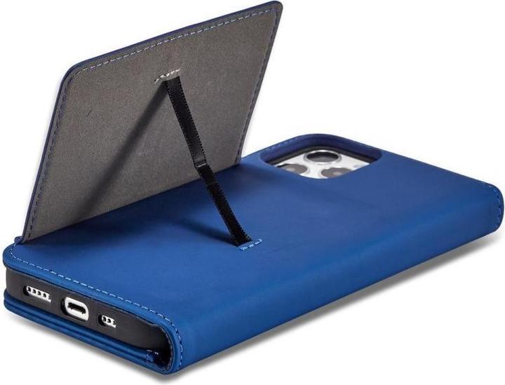 Produktbild Hurtel Magnet Card Case for iPhone 12 Pro cover card wallet card stand blue (Apple iPhone 12 Pro)