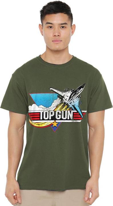 Actual product image Top Gun Mens Distressed Logo T-Shirt (XXL)