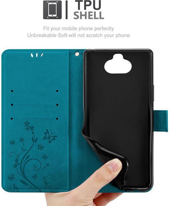 Produktbild Cadorabo Flower Book Cover (Sony Xperia 8)