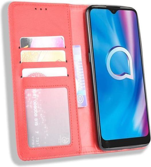 Actual product image MU Classic Retro Leather Bookcover Series (1S (2020), Alcatel 3X (2020))