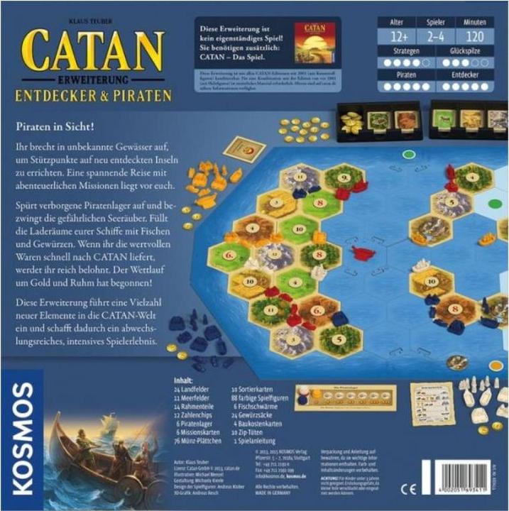 Image du produit Kosmos Les colons de Catane extension Pirates et Découvreurs (Allemand)