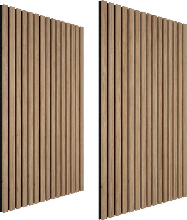 tectake 2er Set Akustikpaneele Sonic Wall Holzoptik (2 Stk.)