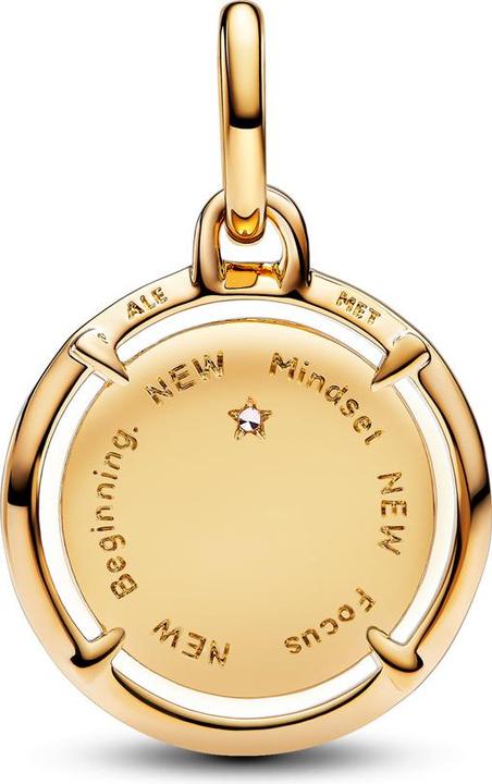 Image du produit Pandora Médaille de Me SkarabÃ (Émail, Métal, Plaqué or)