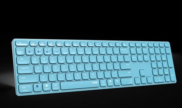 Actual product image Rapoo E9800M MULTI-MODE WL KEYBOARD BL (DE, Wireless)