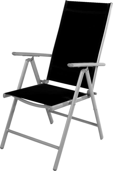 Produktbild Mojawo Gartengarnitur 3-teilig 90x90cm Aluminium / Non-Wood Silber / Schwarz (90 cm)