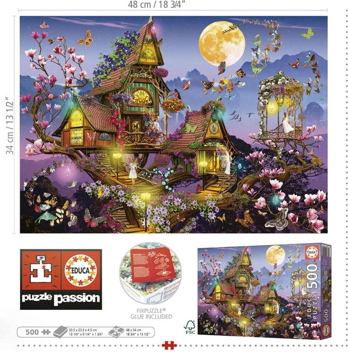Produktbild Educa Elfenhaus 500 Teile Puzzle (500 Teile)