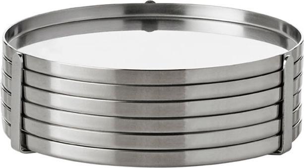 Immagine prodotto Stelton Sottobicchiere Arne Jacobsen Ø 8,5 cm (6 x, Sottobicchiere in vetro)