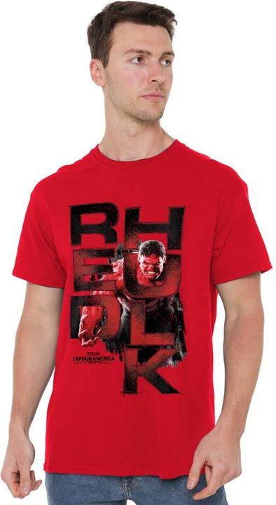 Immagine prodotto Captain America Maglietta Hulk Rosso Logo Uomo (3XL)
