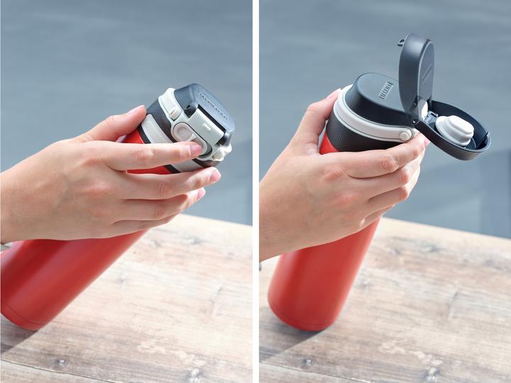 Produktbild Leifheit Borraccia Flip Acciaio Rossa 600ml (0.60 l)