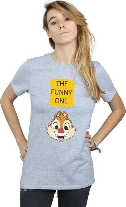 Actual product image Disney Womens/Ladies Chip N Dale The Funny One Cotton Boyfriend T-Shirt (L)