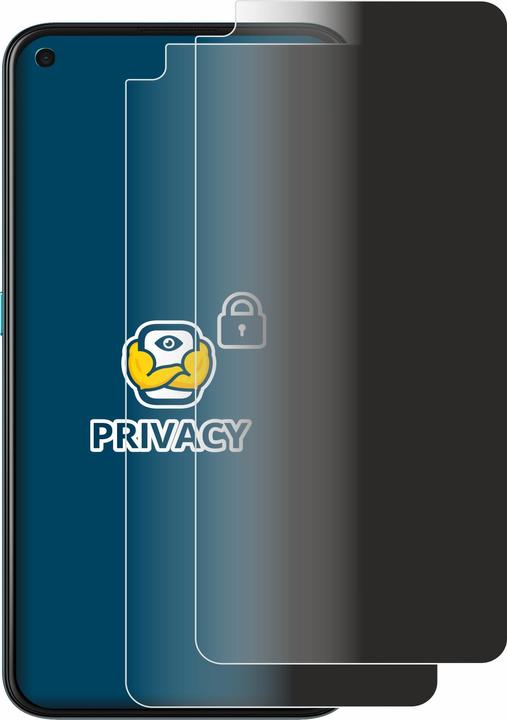 Productafbeelding BROTECT Anti-spionnetje privacyfolie Beschermfolie tegen blauw licht (2 Stuk, Nokia 5.4)