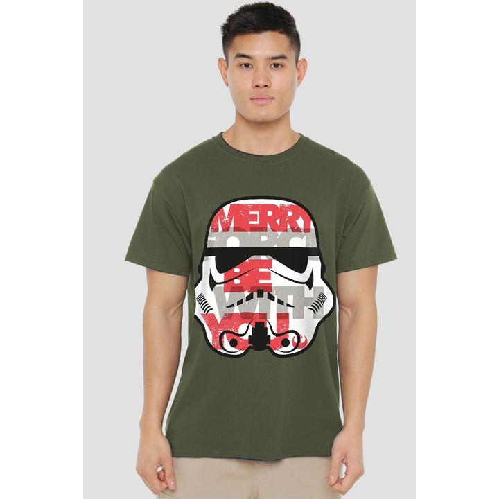Image du produit Star Wars - T-shirt MERRY FORCE BE WITH YOU - Homme (M)