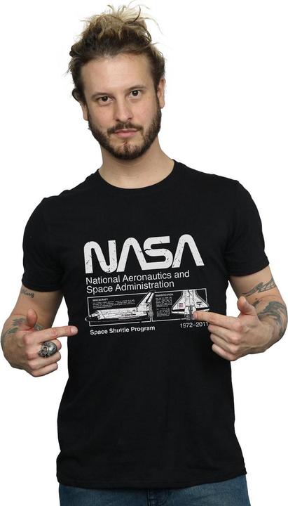 Immagine prodotto Nasa Maglietta da uomo in cotone Space Shuttle (XL)