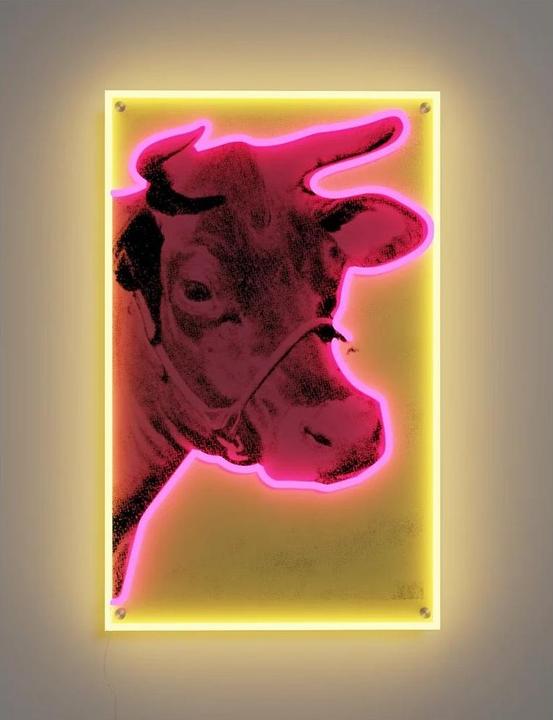 YellowPop Andy Warhol Cow (60x37cm) (60 x 37 cm)