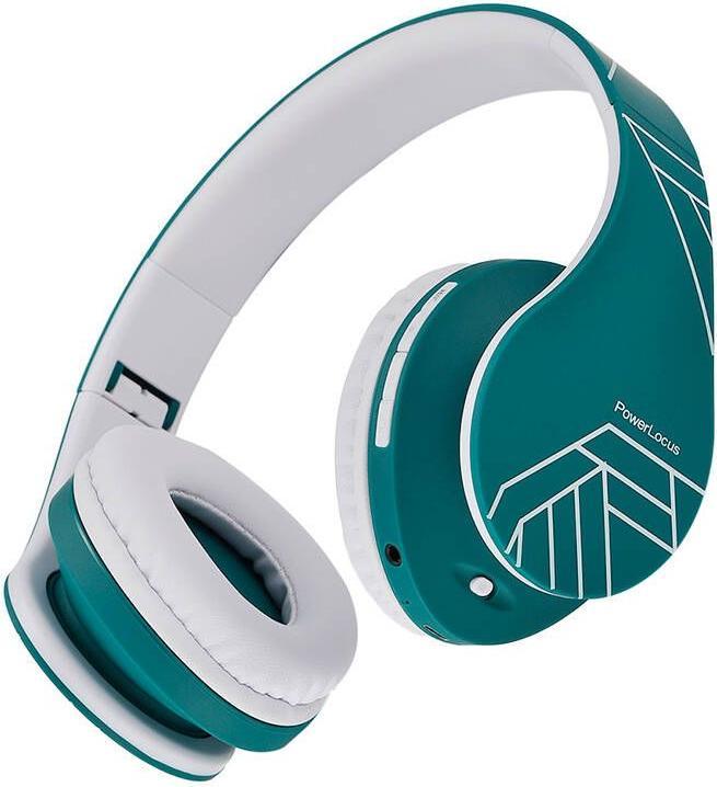 Actual product image PowerLocus Wireless Headphones P2 (blue-white) (20 h, Cable, Wireless)