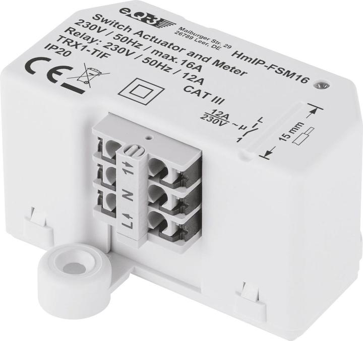 Image du produit EQ-3 Actionneur de commutation et de mesure 1 fois 16 A (Actionneur de commutation)